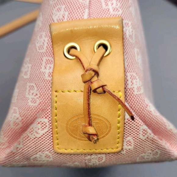 Dooney & Bourke Signature Tulip Tassel Tote DB Monogram Brown - Picture 7 of 8